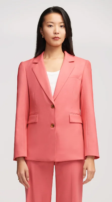 Fashion-forward women’s clothing on a budget   Two-Button Blazer in Seasonless Wool | Salmon