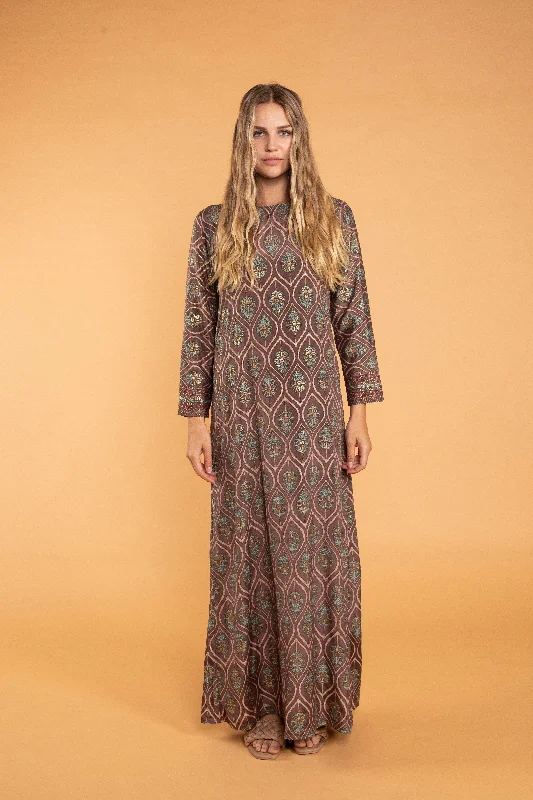Elegant evening wear for special events   Asmee Scoop Back Maxi Dress