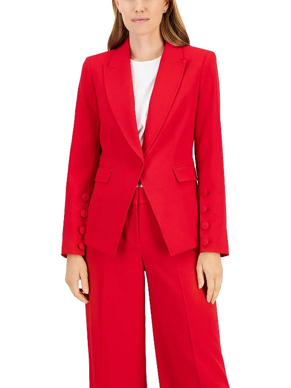 Women’s fashion that reflects your personality   Womens Crepe Point Lapel One-Button Blazer