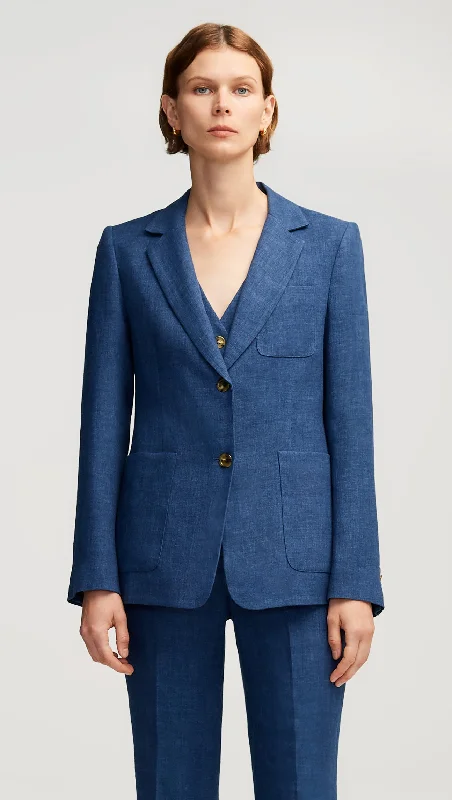 Fashionable clothing that fits every occasion   Weekend Blazer in Linen | Denim