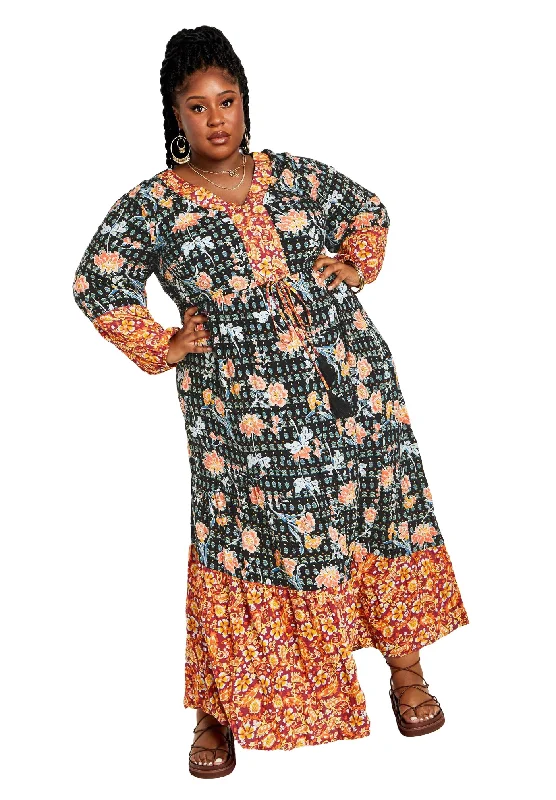 Chic for every occasion and style   Cynthia Spliced Maxi Dress