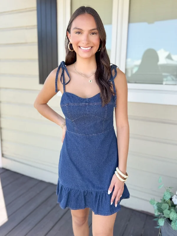 The Carroll Dress-Denim