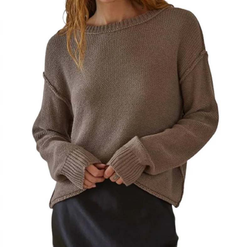 Elevate your style with fashionable women’s clothing   Hailee Sweater In Mocha