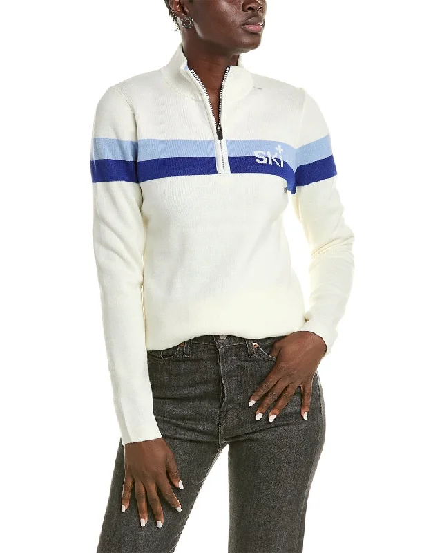 Sustainable fashion for stylish women   Meister x Fera Patrol Wool-Blend 1/2-Zip Sweater