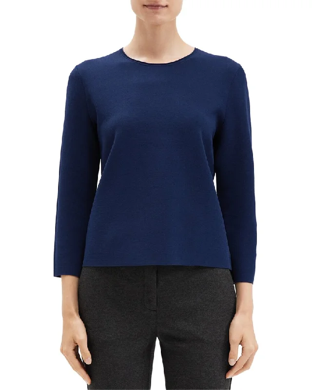 Statement pieces for the confident woman   Theory Clean Crew Pullover