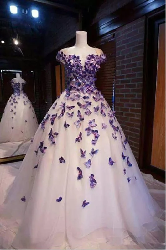 Premium quality women’s clothing at affordable prices Purple Butterfly Appliques Ball Quinceanera Dress Birthday Party Sweet Gown prom dress cg702 Premium quality women’s clothing at affordable prices Purple Butterfly Appliques Ball Quinceanera Dress Birthday Party Sweet Gown prom dress cg702