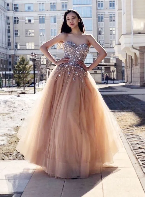 Refresh your wardrobe with stylish women’s outfits Stylish sweetheart neck tulle beads long prom dress, evening dress cg716 Refresh your wardrobe with stylish women’s outfits Stylish sweetheart neck tulle beads long prom dress, evening dress cg716