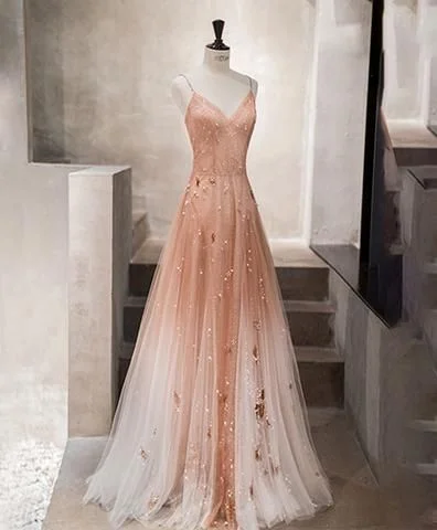 Perfect fashion pieces for the busy woman Unique champagne tulle long prom dress, tulle evening dress cg710 Perfect fashion pieces for the busy woman Unique champagne tulle long prom dress, tulle evening dress cg710