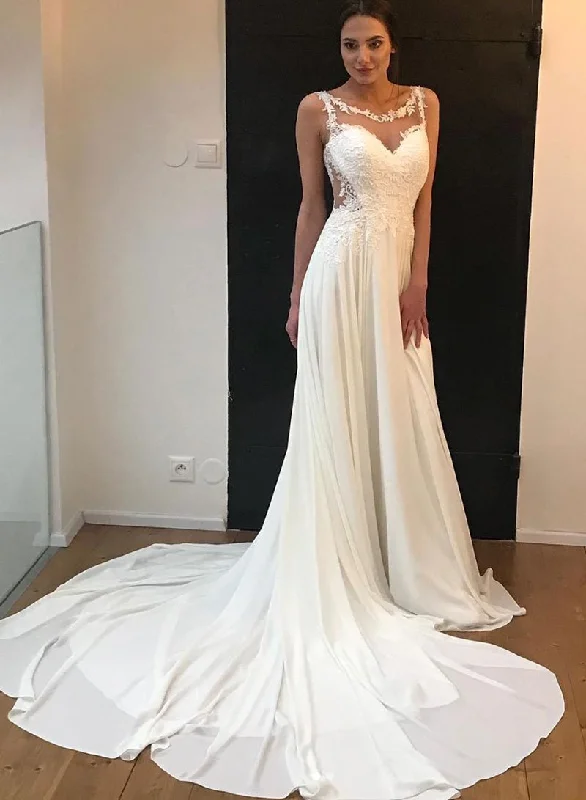 Women’s clothing that fits your personality and style White chiffon lace long prom dress, white evening dress cg713 Women’s clothing that fits your personality and style White chiffon lace long prom dress, white evening dress cg713